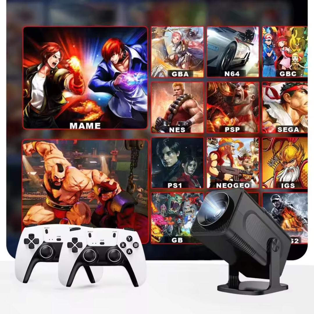 Retro Projector Console with 5,000+ Classic Games